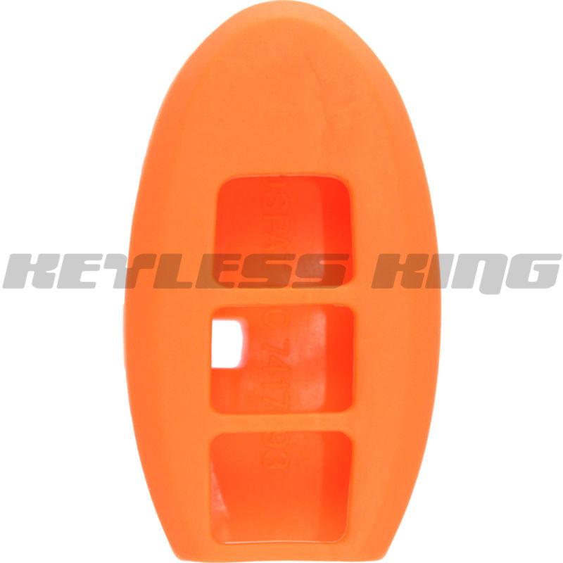 New orange keyless remote smart key fob clicker case skin jacket cover protector