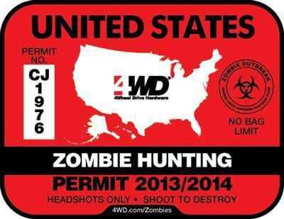 Zombie hunting permit  - zombiepermit