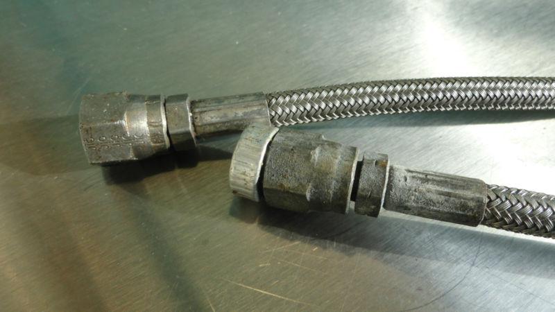 (4) NASCAR -4 Racing Brake Line Stainless Steel Braided 16