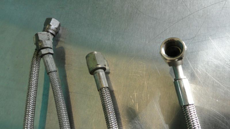 (4) NASCAR -4 Racing Brake Line Stainless Steel Braided 16