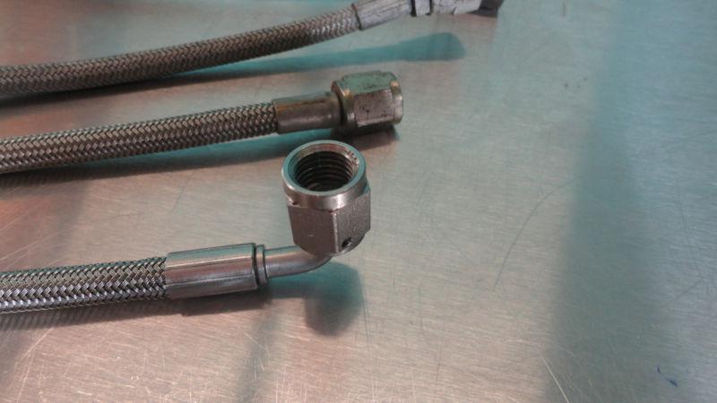(4) NASCAR -4 Racing Brake Line Stainless Steel Braided 16