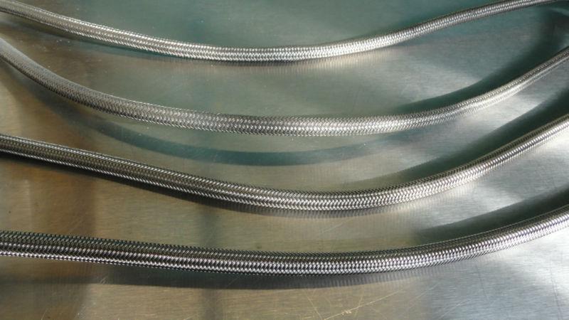 (4) NASCAR -4 Racing Brake Line Stainless Steel Braided 16