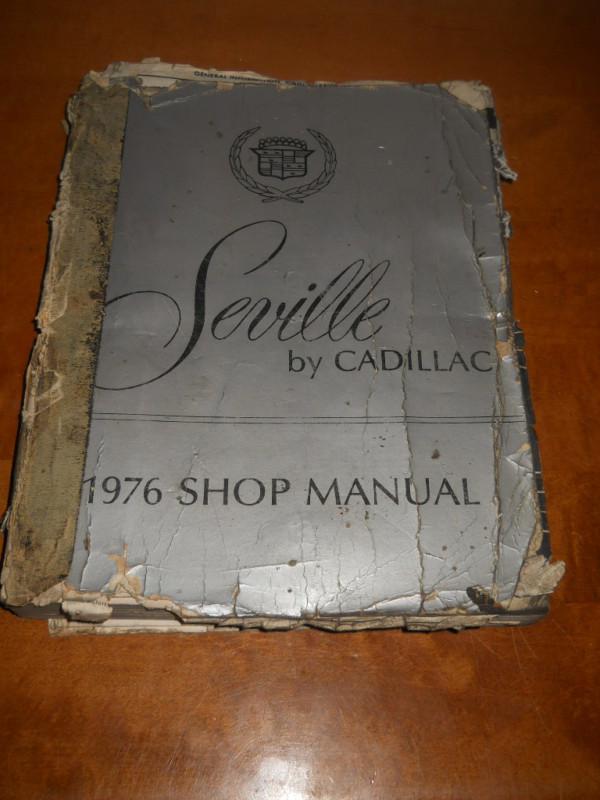 Seville by cadillac 1976 shop manual used original shop manual # 109 9843