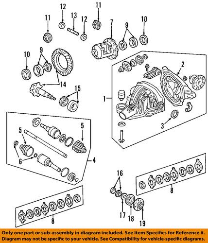 Ford oem 7l1z-4a109-b seal, rear axle shaft/axle shaft seal