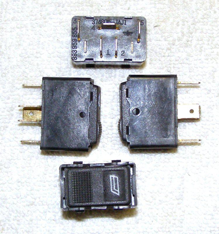 4-pcs 87-98 audi window switch 893959855 new 80/90/100/200/5000/v8/a6
