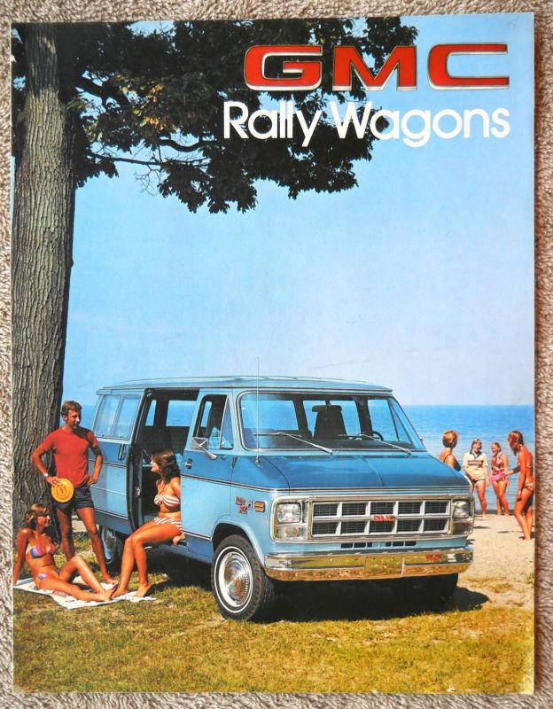 1978 gmc rally wagons dealer sales brochure catalog "combined shipping to us"