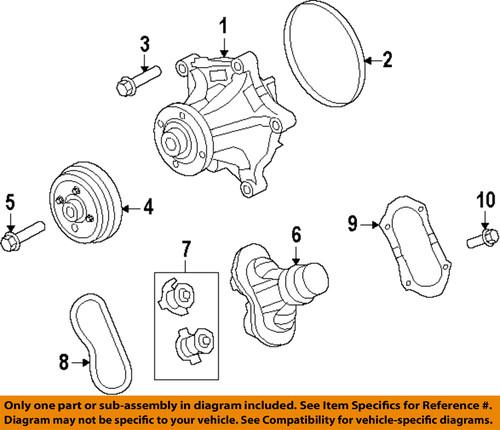 Ford oem w300014 water pump-seal bolt