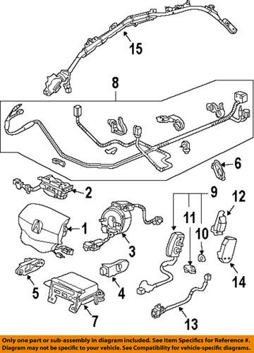Acura oem 77900sepa01 air bag-clockspring