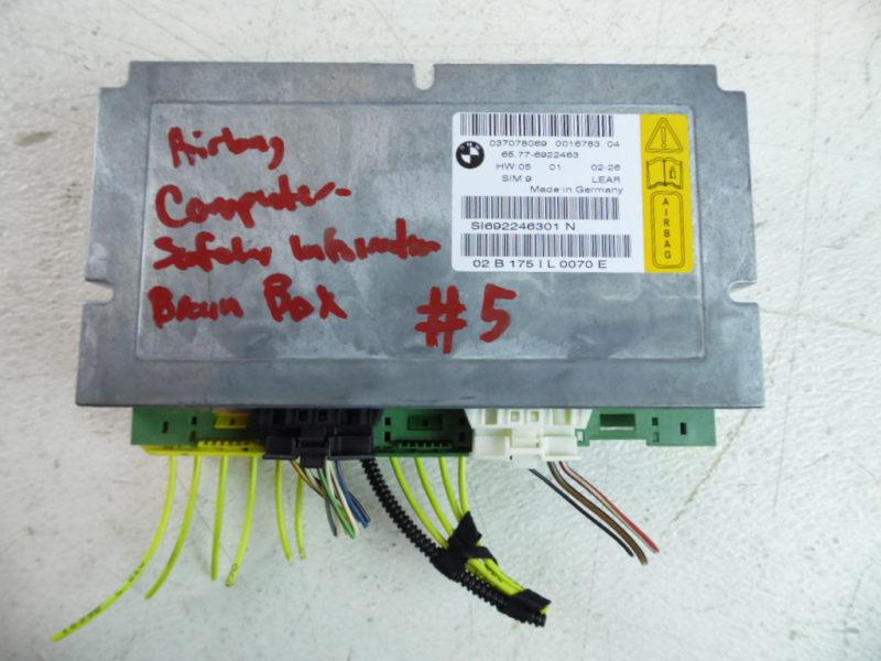 02 03 bmw 745 745li air bag airbag srs computer safety module 65776922463 oem