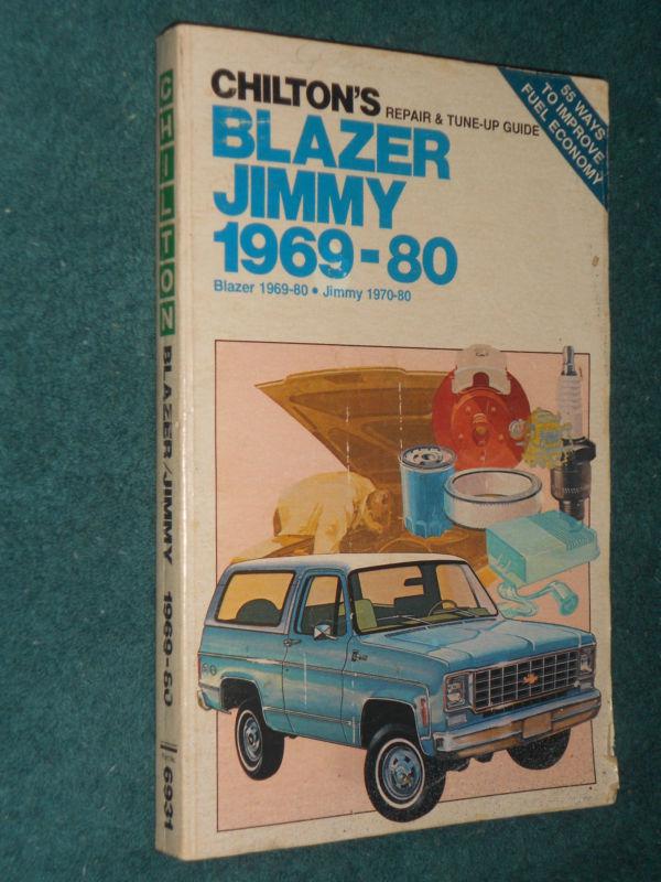 1969-1980 chevrolet full-size blazer / gmc jimmy / shop manual / service book 71