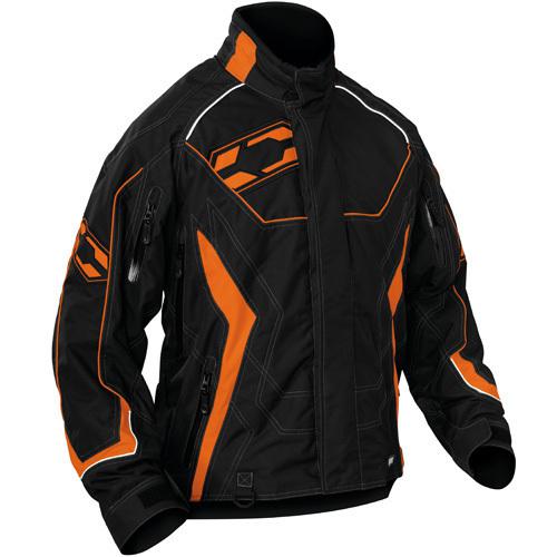 Castle x orange charge mens winter snowmobile jacket x large 70-0188