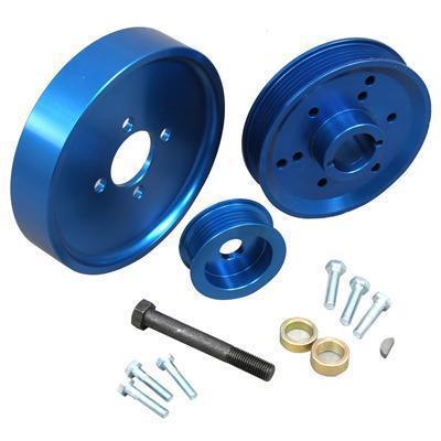 Summit racing underdrive aluminum pulley kit 329703-w