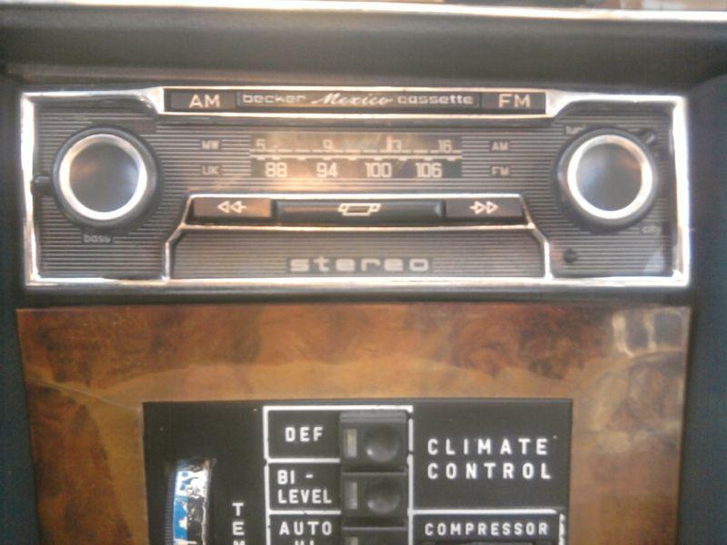 Vintage mercedes benz bmw ferrari porsche becker mexico cassette radio