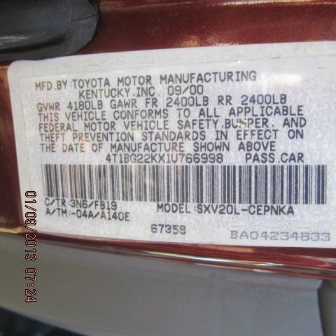 97 98 99 00 01 toyota camry steering column floor shift