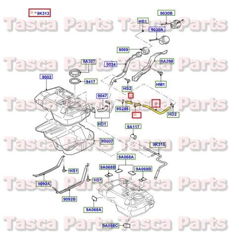 Brand new oem fuel tank hose w/ pressure transducer 2001-2004 2.0l ford escape