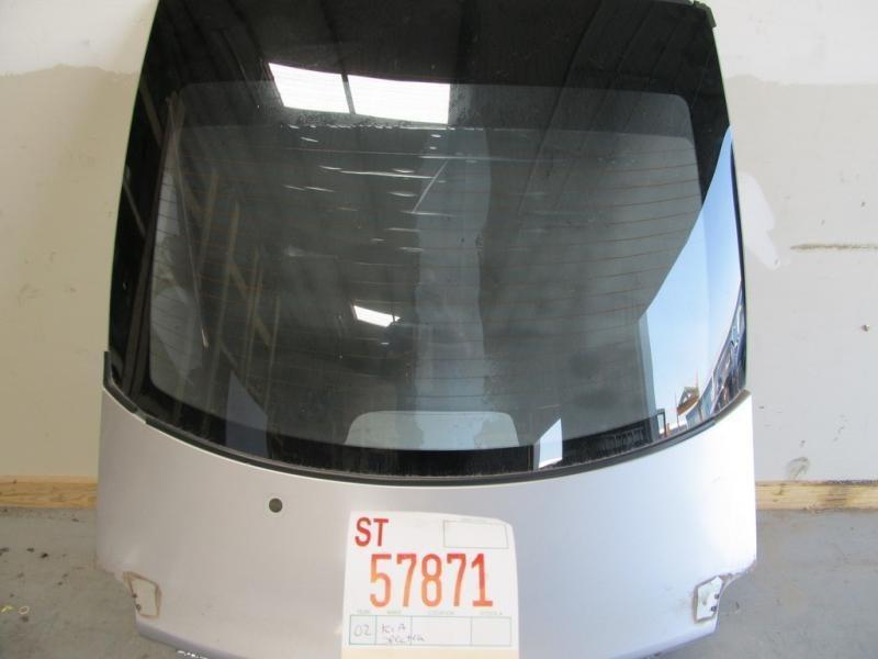 02 kia spectra gsx hatchback trunk deck lid tail gate back glass windshield oem 