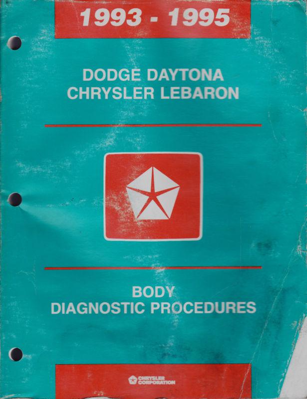 1993 1994 1995 dodge daytona chrysler lebaron body service manual