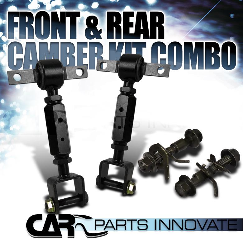 02 rsx 01-05 civic front+rear suspension camber arm rod toe 14mm bolt kit