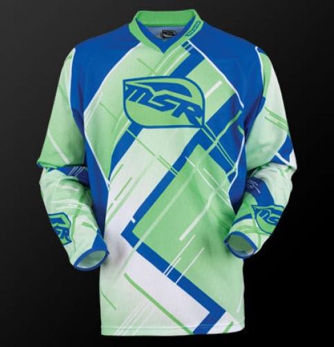 Msr max air 2013 mx/offroad jersey blue/green