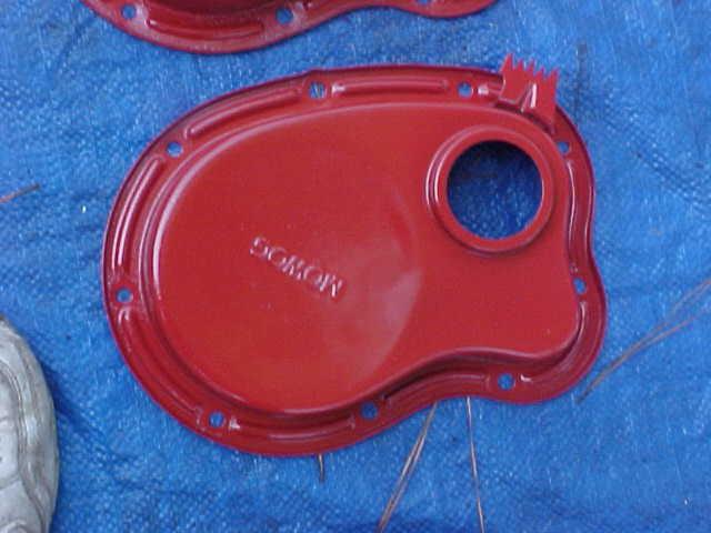 Mg mgb nice used clean painted timing cover great for a rebuild