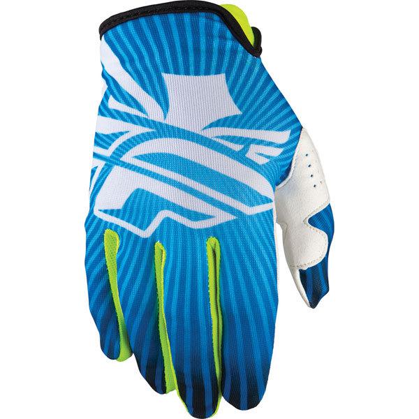 Blue/yellow/white xxxl fly racing lite gloves 2013 model