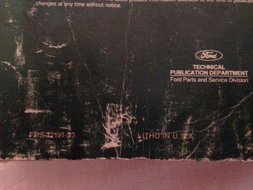 1993 Ford Lincoln Town Car Crown Victoria and Grand Marquis Service Manual, US $18.00, image 5