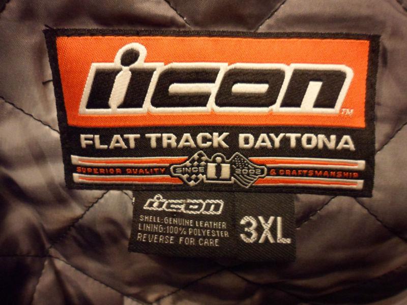 Icon Vintage Flattrack Daytona Jacket - 3X-Large/Black, US $99.99, image 5
