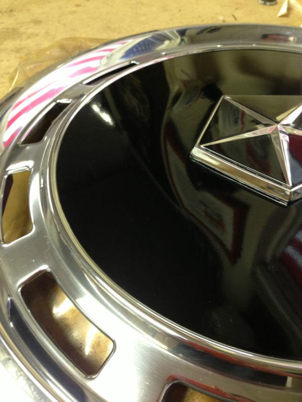 Purchase 198283 NOS DODGE BLACK 14" ONE PIECE HUBCAP WHEEL COVER PT