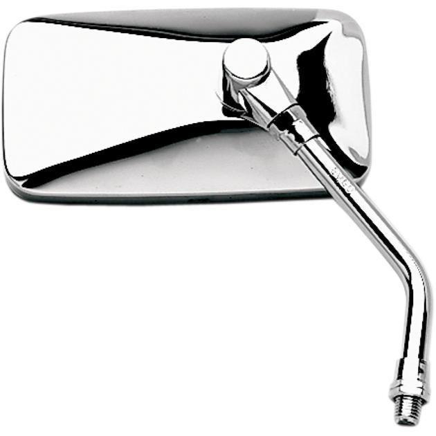 Emgo cruiser mirror rectangular right 10mm steel chrome fits yamaha