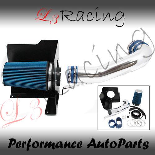 07-08 avalanche nbs 5.3 6.0 v8 new body cold shield air intake kit +blue filter