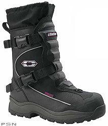 Castle x barrier boot snowmobile boot black w/pink trim womens sizes