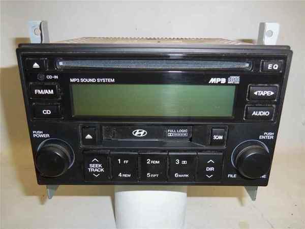 07 08 hyundai tucson cd/cassette radio oem lkq