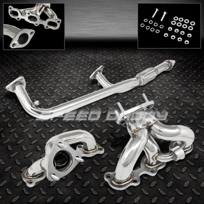 Stainless racing header manifold/exhaust 95-99 nissan maxima 3.0l v6 a32 gxe/gle