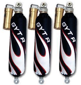 Black flame shock covers yamaha blaster raptor 350 660