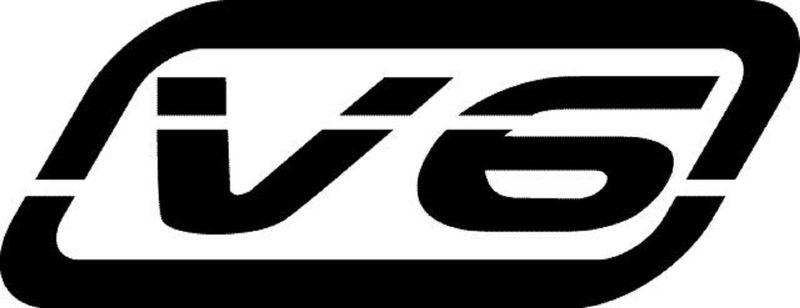 V 6 symbol 6" car truck window vinyl sticker decal choose color 0119