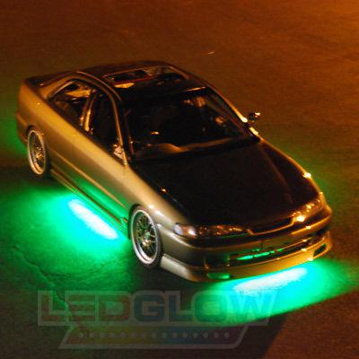 4pc Green Wireless Underglow LED Neon Lights Kit w 6pc Interior Lighting Kit, US $139.99, image 2