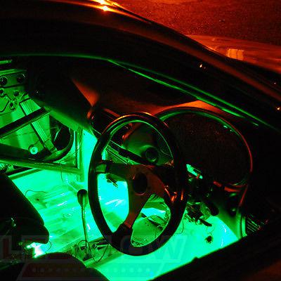4pc Green Wireless Underglow LED Neon Lights Kit w 6pc Interior Lighting Kit, US $139.99, image 5