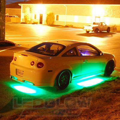 4pc Green Wireless Underglow LED Neon Lights Kit w 6pc Interior Lighting Kit, US $139.99, image 6