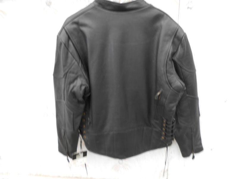 Black Leather Riding Jacket, US $79.00, image 2
