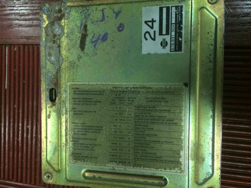 85 86 NISSAN 300ZX 3.0L ECM ENGINE CONTROL MODULE A18-631 504, US $20.00, image 2
