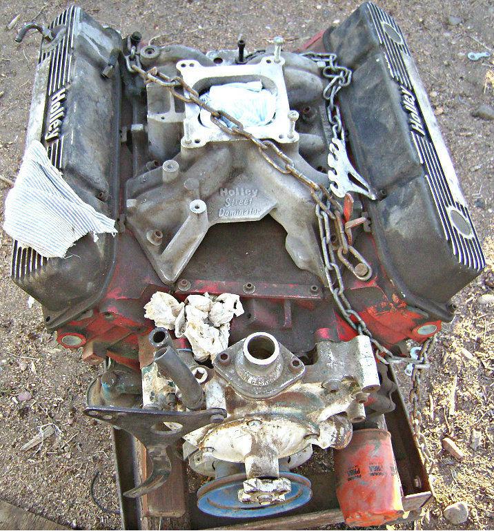 Mopar dodge chrysler 383 engine motor - dated 1965 big block motor engine