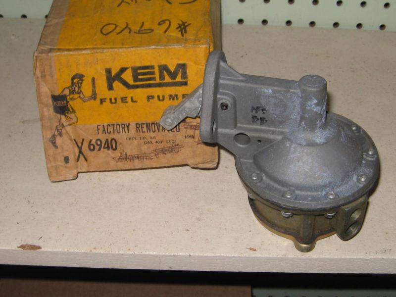 Rebuilt fuel pump #6940 1965 chevrolet truck 348/409