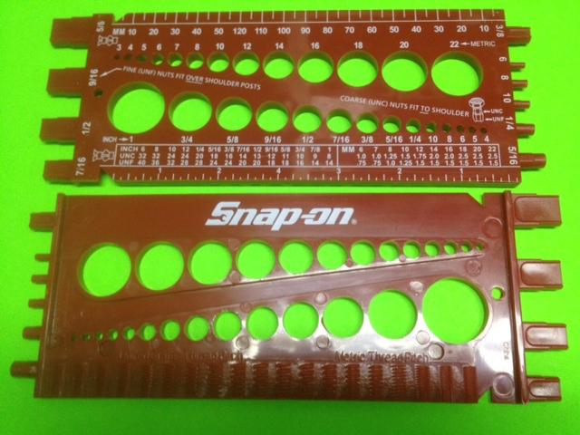 Snap-on tools bolt size gauge finder, new
