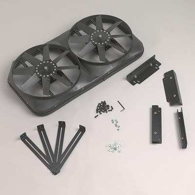 Flex-a-lite auxiliary electric fan 5,500 cfm puller 15" dia dual 285