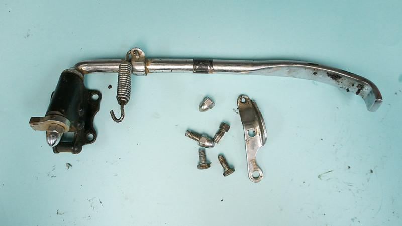 1964 harley el fl flh panhead knucklehead duoglide duo oem kickstand side stand