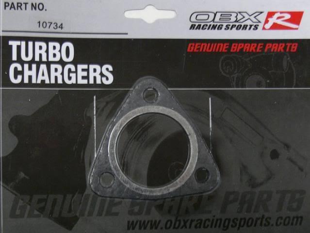 Obx gasket downpipe 3 bolt 1.75" graphite w/ metal ring