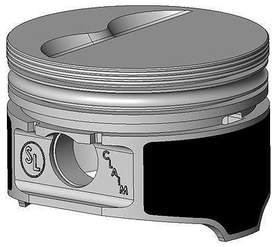 Keith black pistons hypereutectic flat 4.155" bore chevy set of 8 9907hc-030