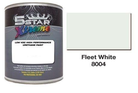 5 star xtreme fleet white urethane paint kit - 8004