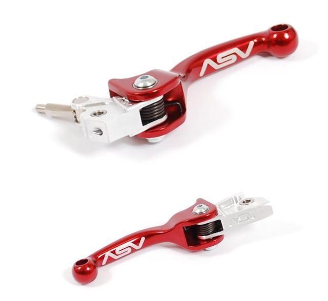 Ktm 65 85 105 sx 2004-2012 asv f3 forged brake clutch levers red