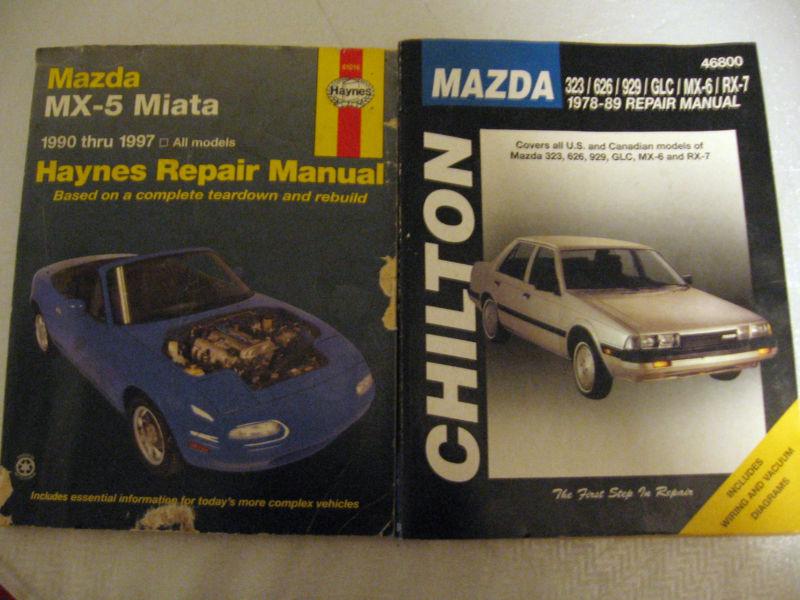 Mazda automotive repair manuals lot of 2